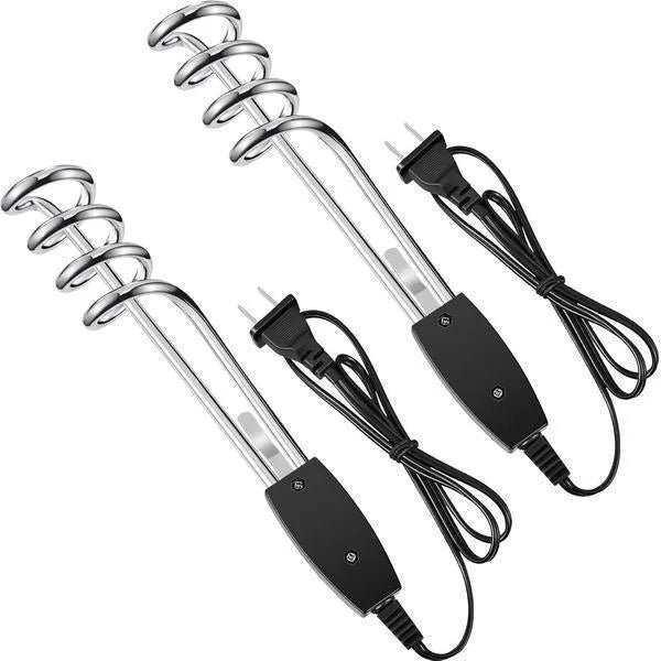Stainless Steel Water Heating Rod 1500W 2 Power Settings