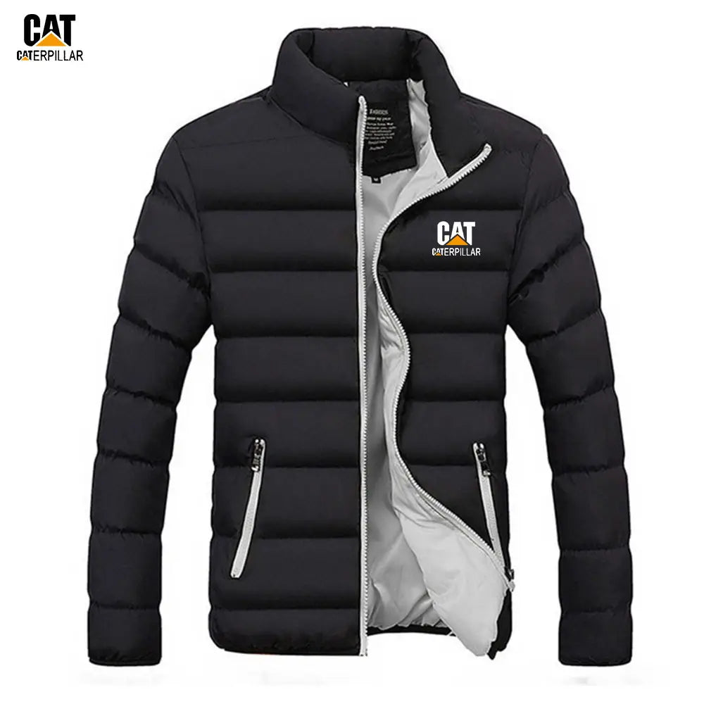 Men's Black Caterpillar Winter Puffer Jacket