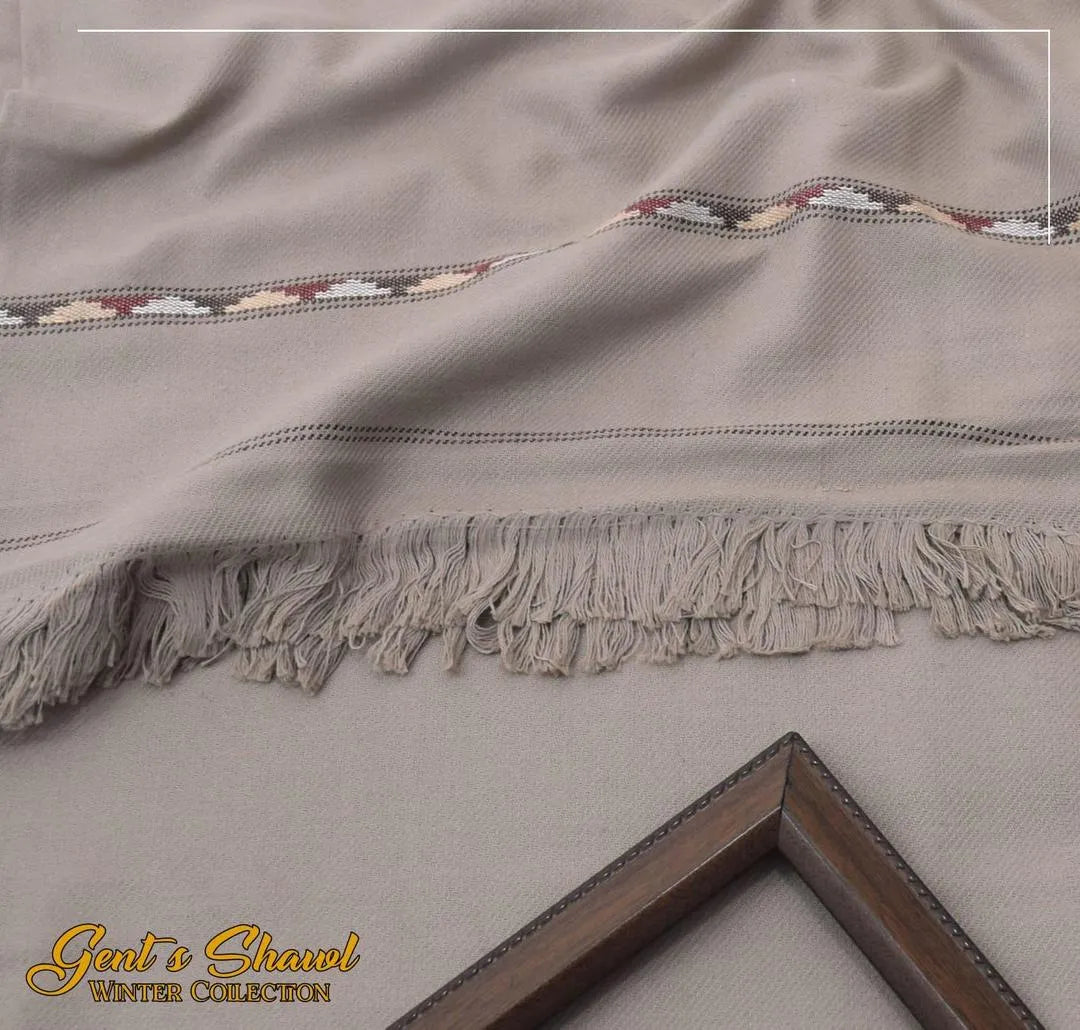 Grey Wool Shawl for Winter Warmth & Elegance