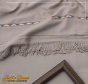 Grey Wool Shawl for Winter Warmth & Elegance