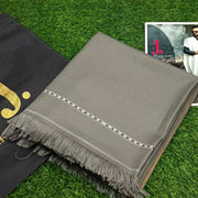 Grey Wool Shawl for Men 3 Yard
