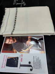 Off White Wool Shawl for Men Winter Warm Comfort