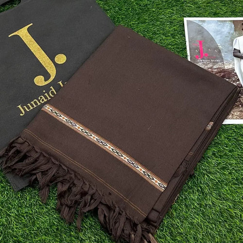 1 Pc Men's Wool Plain Shawl