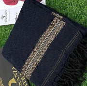 Men's Velvet Shawl Blue 3 Yard Winter Party Wear