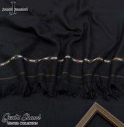 Junaid Jamshed Men Wool Shawl Black Fringed