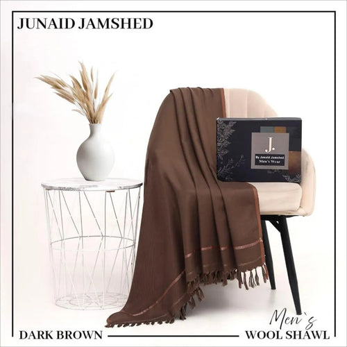 Men's Dark Brown Wool Shawl 2.5 Gazz