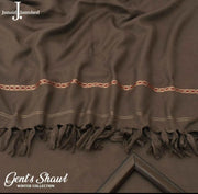 Men's Dark Brown Wool Shawl 2.5 Gazz