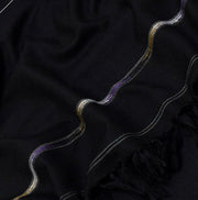 Black Wool Embroidered Gent's Shawl Winter Collection